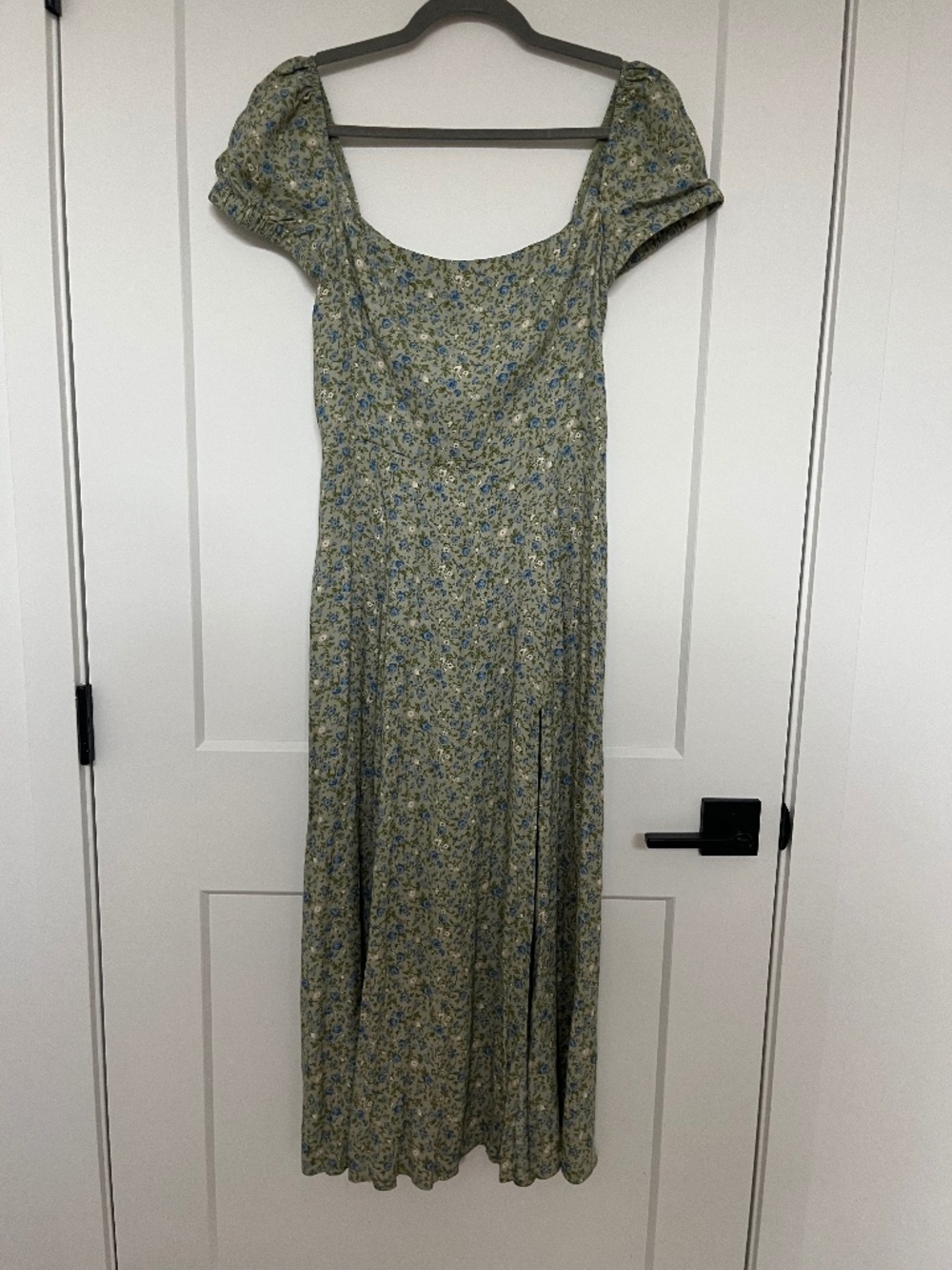 Reformation Sienna dress green floral